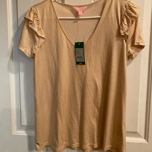 NWT Lilly Pulitzer gold top
